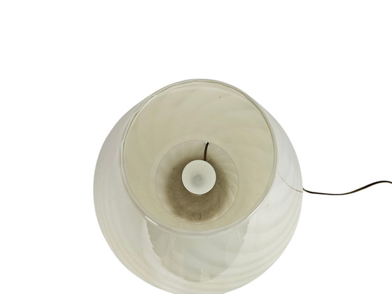 Image 1 of Xl - Murano - Vetri- Venini - Pilzlampe - Spiralförmige Lampe - Lampe aus gewirbeltem Glas - 60'S