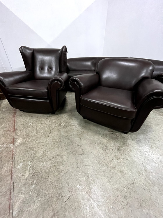 Image 1 of Pander Sofa und Sessel, Vintage-Set 70-80 Jahre alt (oder älter)