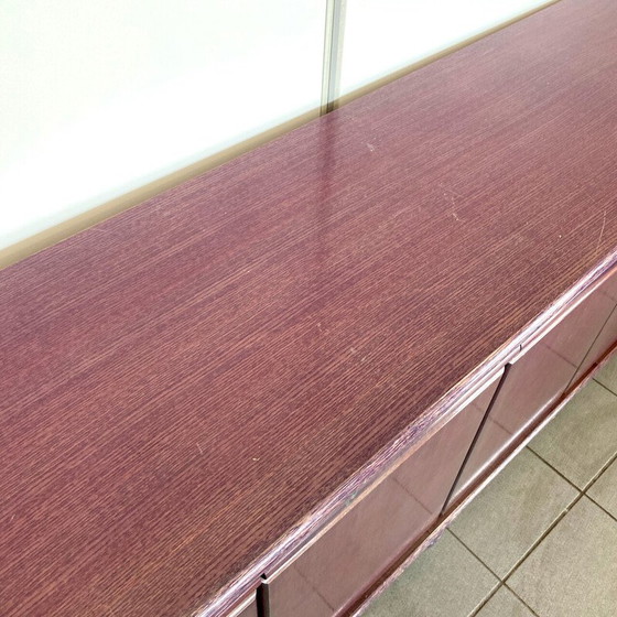 Image 1 of Vintage Anrichte aus Rattan und Esche von Roberti Rattan, Italien 1990