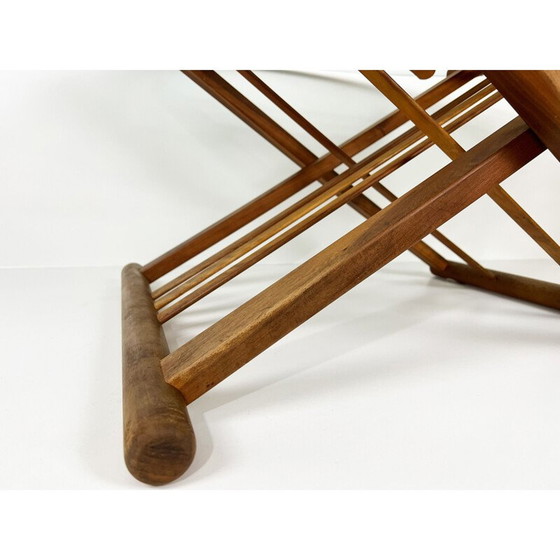 Image 1 of Vintage Couchtisch aus Holz und Glas von Andreas Hansen für Haslev Furniture, Dänemark 1990