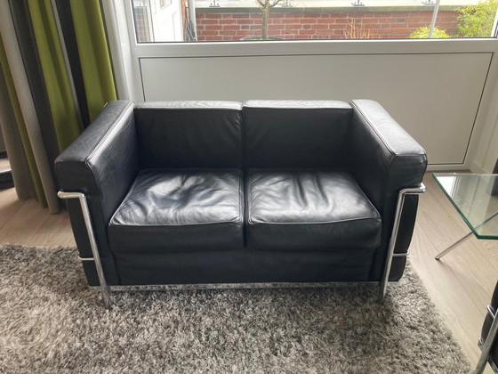 Image 1 of 3-Sitzer und 2-Sitzer Le Corbusier Lc2 Lookalike