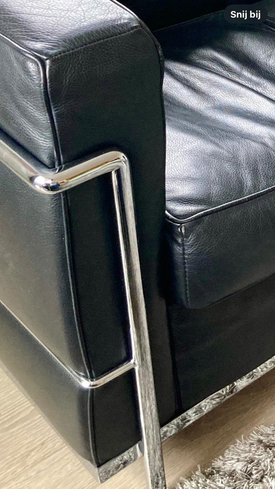 Image 1 of 3-Sitzer und 2-Sitzer Le Corbusier Lc2 Lookalike
