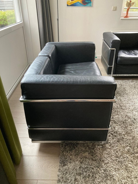 Image 1 of 3-Sitzer und 2-Sitzer Le Corbusier Lc2 Lookalike