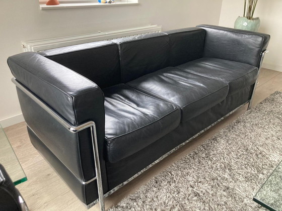 Image 1 of 3-Sitzer und 2-Sitzer Le Corbusier Lc2 Lookalike