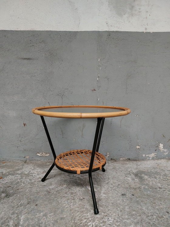 Image 1 of Rohe Noordwolde Bambus Couchtisch aus der Mitte des Jahrhunderts