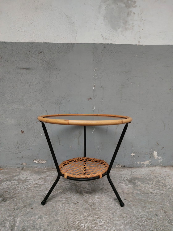 Image 1 of Rohe Noordwolde Bambus Couchtisch aus der Mitte des Jahrhunderts