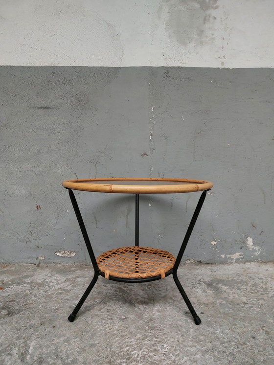 Image 1 of Rohe Noordwolde Bambus Couchtisch aus der Mitte des Jahrhunderts