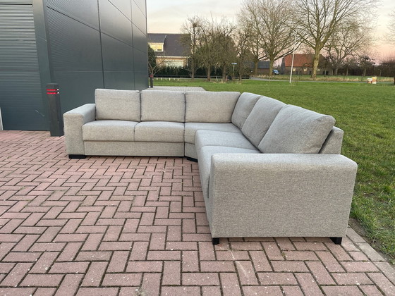 Image 1 of Ecksofa aus grauem Stoff