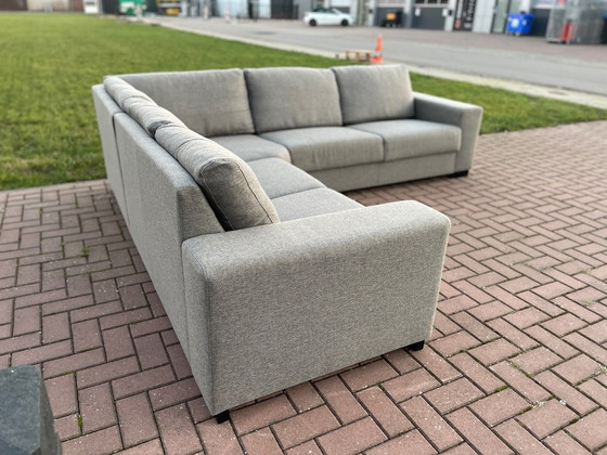 Image 1 of Ecksofa aus grauem Stoff