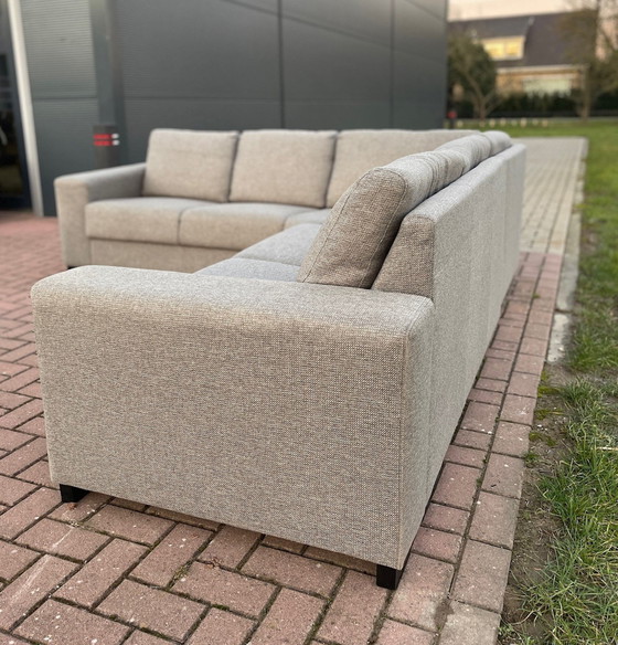 Image 1 of Ecksofa aus grauem Stoff