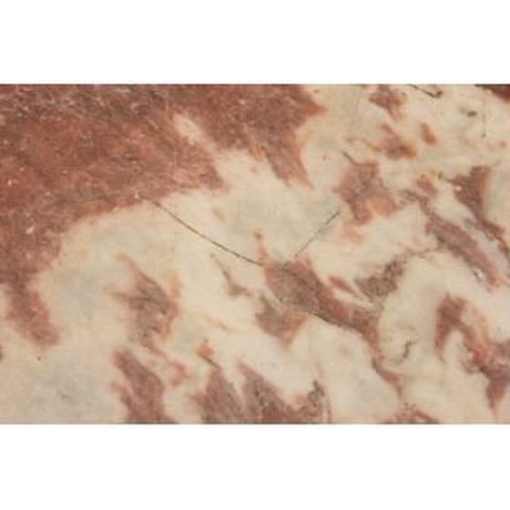 Image 1 of Vintage französisch Beistelltisch in Nussbaum und mit Marmorplatte 1930