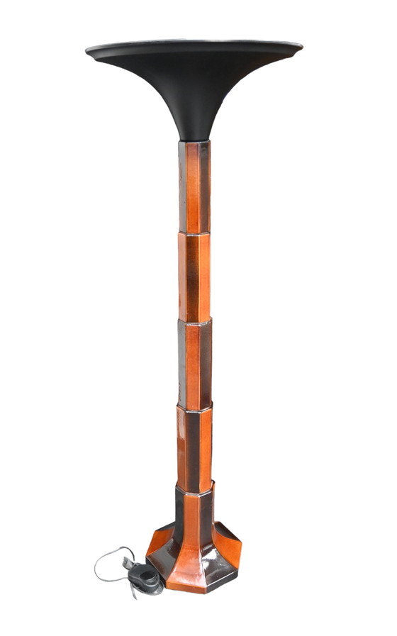 Image 1 of Keramik-Stehlampe aus dem Jahr 1950