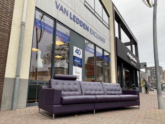 Image 1 of Leolux Cuno Sofa Lila Leder 290