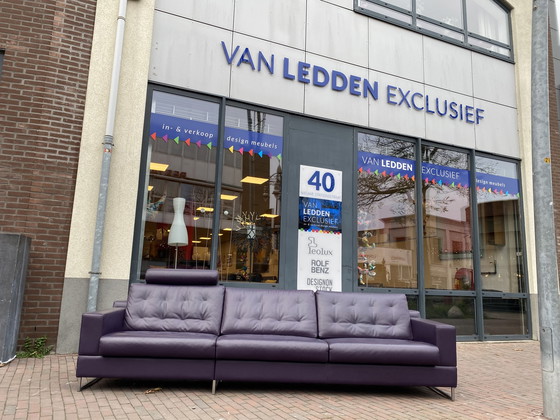 Image 1 of Leolux Cuno Sofa Lila Leder 290