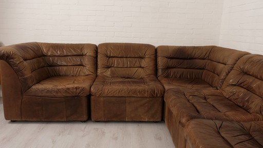 Modulares Sofa | Elementbank | Leder | Braun