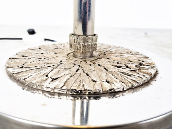 Image 1 of Brutalistische Chrom-Stehlampe, 1970er