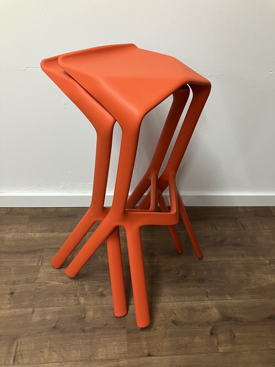 Image 1 of 2x Plank Italie Miura Barhocker von Grcic Konstantin