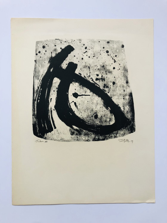 Image 1 of Wim Motz - Lithographie 1959 - Zeichen II