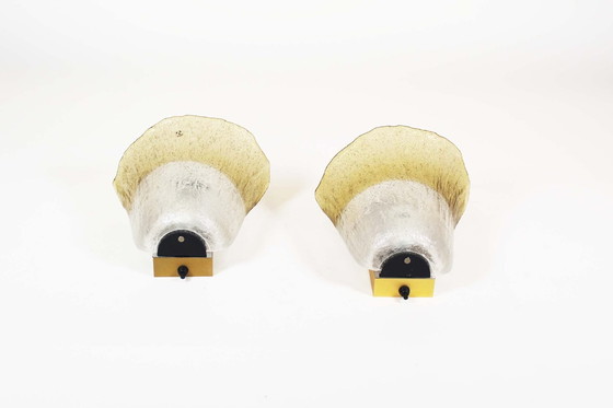 Image 1 of 2X Shell Sconces von Peill & Putzler, Deutschland 1970'S