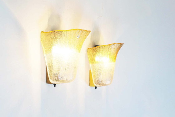 Image 1 of 2X Shell Sconces von Peill & Putzler, Deutschland 1970'S