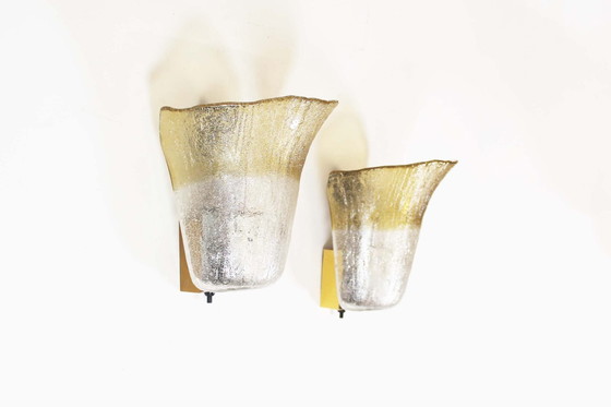 Image 1 of 2X Shell Sconces von Peill & Putzler, Deutschland 1970'S