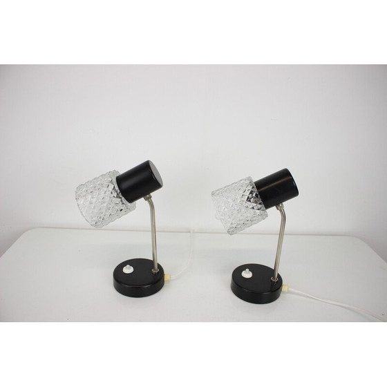 Image 1 of Paar Vintage-Tischlampen von Kamenický Šenov, Tschechoslowakei 1960er Jahre