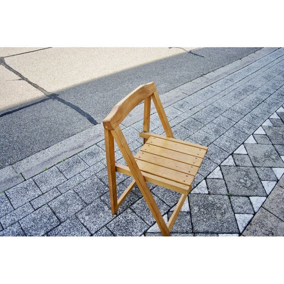 Image 1 of Trieste vintage klappstuhl aus kiefer von Aldo Jacober