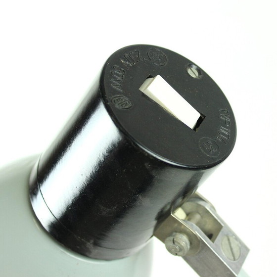 Image 1 of Industrielle graue Tischlampe, Tschechische Republik 1960