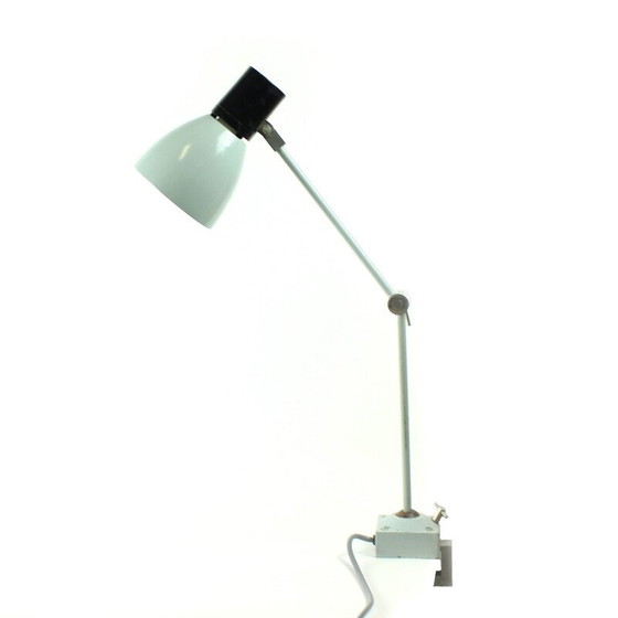 Image 1 of Industrielle graue Tischlampe, Tschechische Republik 1960