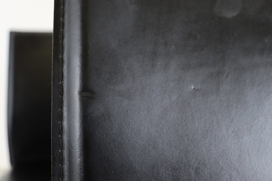 Image 1 of 6x Cattelan Italia Esszimmerstühle aus schwarzem Leder