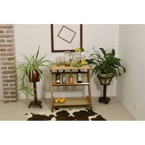 Image 1 of Paar alte Pflanzenhalter aus Holz, 1950