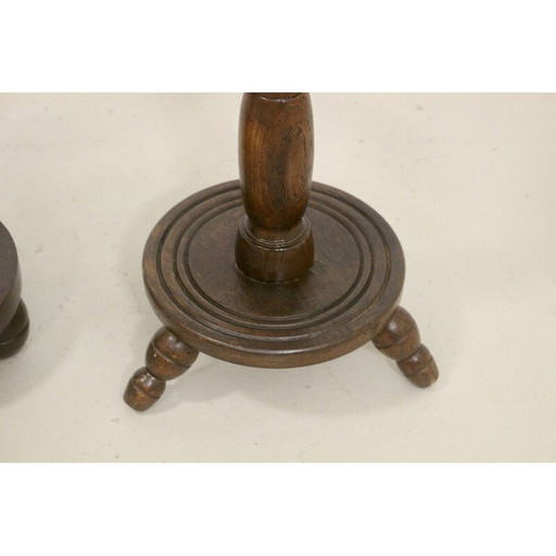 Paar alte Pflanzenhalter aus Holz, 1950