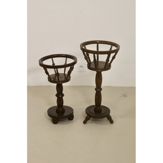 Image 1 of Paar alte Pflanzenhalter aus Holz, 1950
