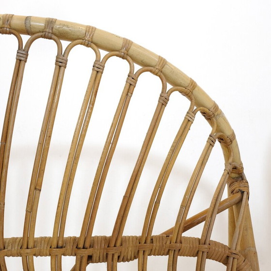 Image 1 of Vintage Rattan Bett, 1960-1970