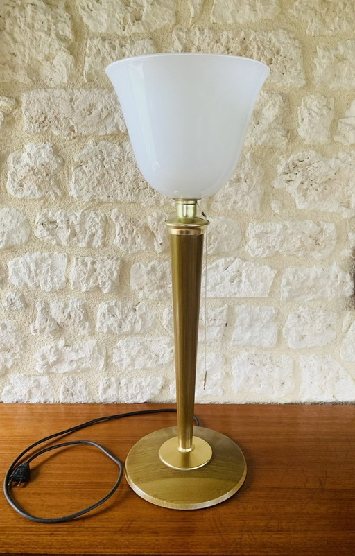 Art Deco Tischlampe von Mazda