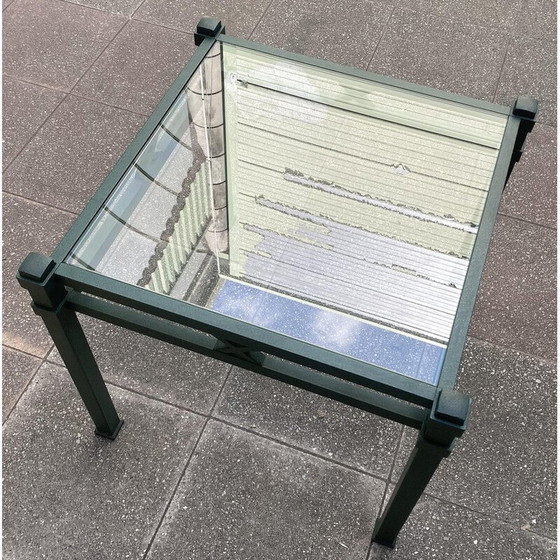 Image 1 of Ein Paar Beistelltische aus Glas und Eisen von Pierre Vandel