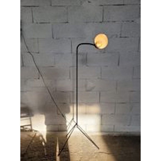 Image 1 of Vintage Diabolo Stehlampe aus schwarzem Metall, 1960