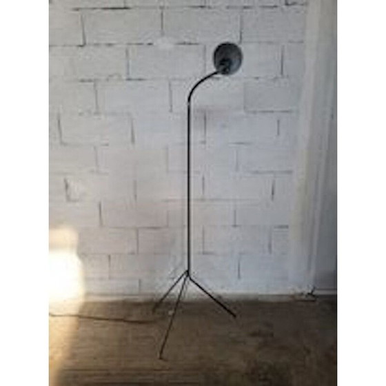 Image 1 of Vintage Diabolo Stehlampe aus schwarzem Metall, 1960
