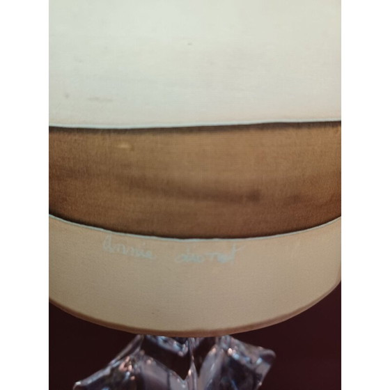 Image 1 of Vintage Daum Kristall Tischlampe, Frankreich 1970