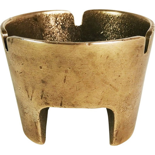 Vintage Aschenbecher aus Messingguss, Dänemark 1970