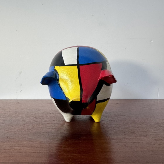 Image 1 of Mondrian Design Sparschwein