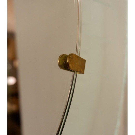 Image 1 of Sonnenspiegel aus Glas und Messing, Italien