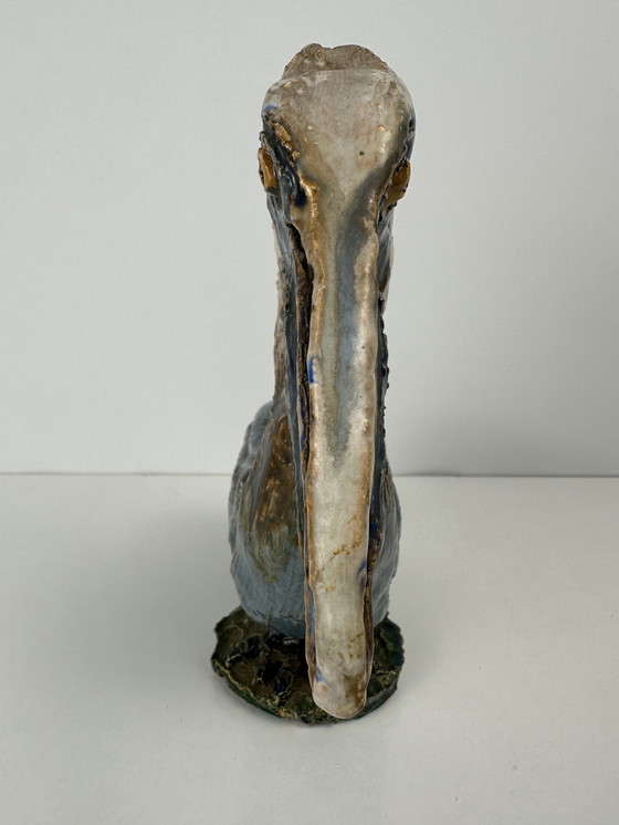 Image 1 of Keramik Statue - Pelikan - Signiert