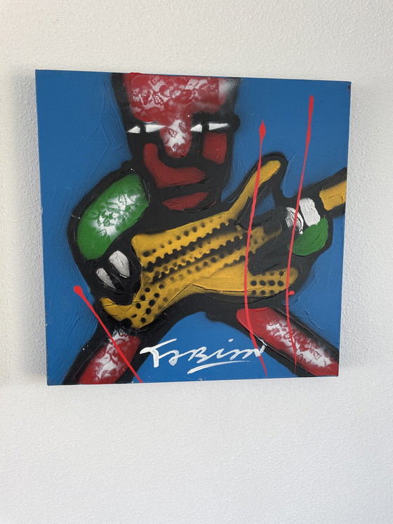 Image 1 of Fabian malt Gitarrenspieler