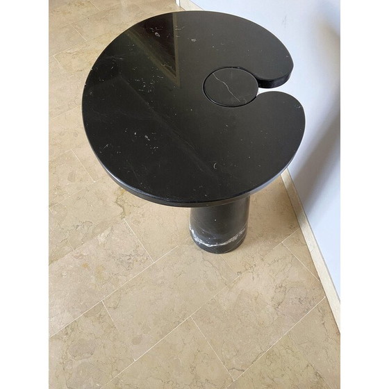 Image 1 of Vintage Marquina Marmor Beistelltisch für Skipper, Italien 1970