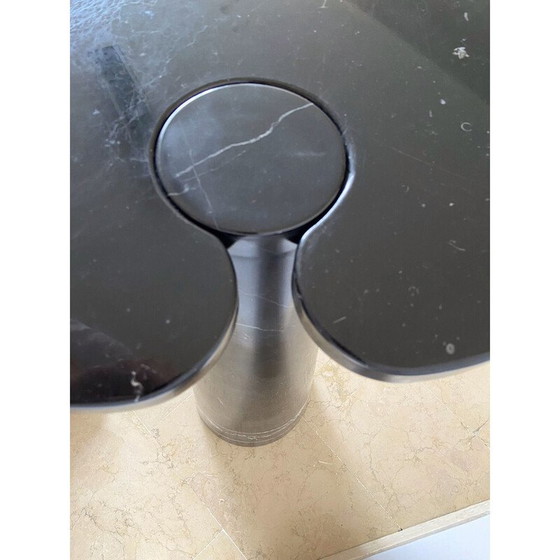 Image 1 of Vintage Marquina Marmor Beistelltisch für Skipper, Italien 1970