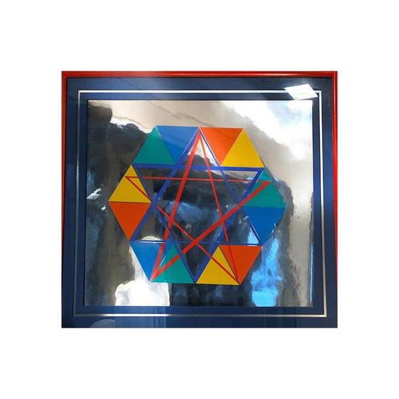 Image 1 of Vintage-Siebdruck "Davidstern", 1979