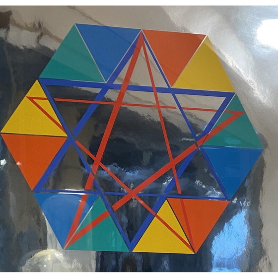 Image 1 of Vintage-Siebdruck "Davidstern", 1979