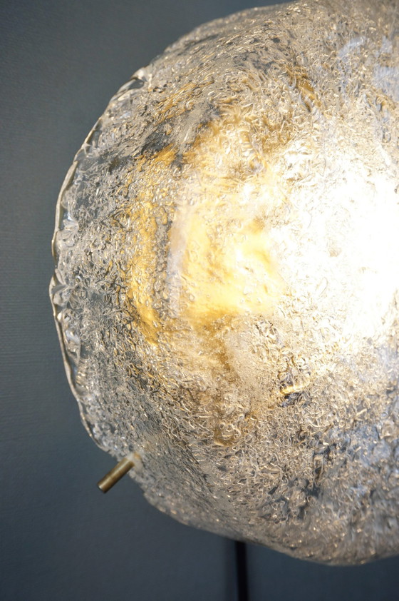 Image 1 of 2x Hillebrand Deckenleuchten Eisglas