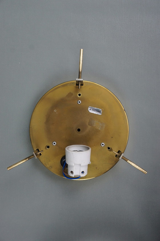 Image 1 of 2x Hillebrand Deckenleuchten Eisglas